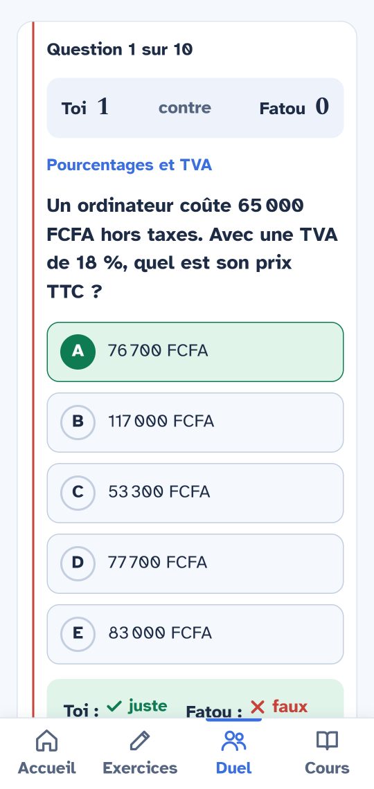 Un duel en direct entre deux amis.